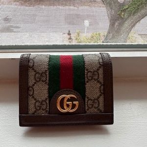 Gucci OPHIDIA GG CARD CASE WALLET